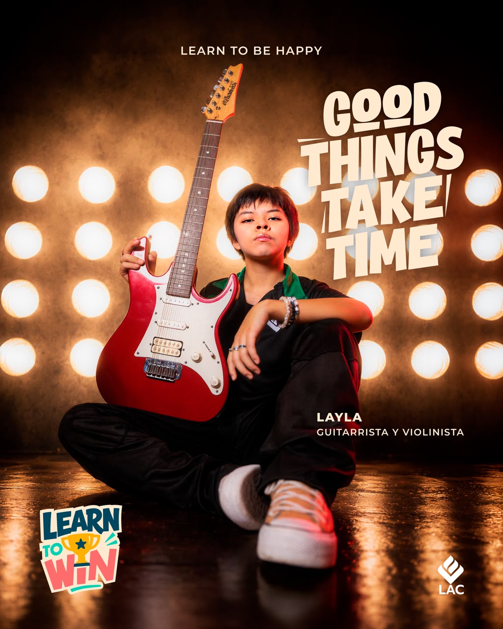Pieza de la campaña Learn to Win de LAC