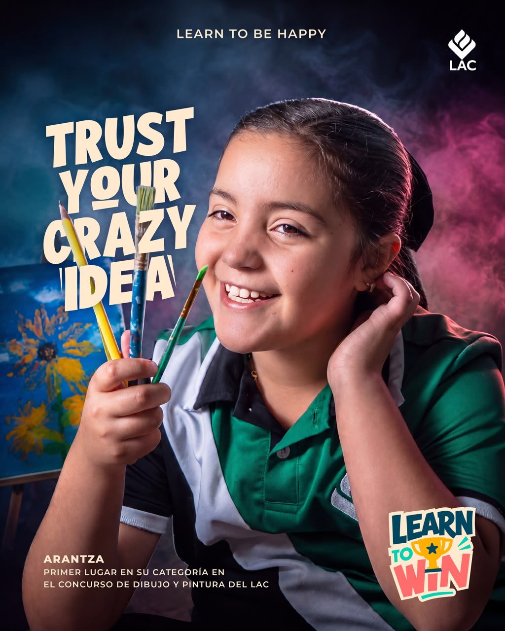Pieza de la campaña Learn to Win de LAC